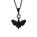 Gothic hawk moth necklace